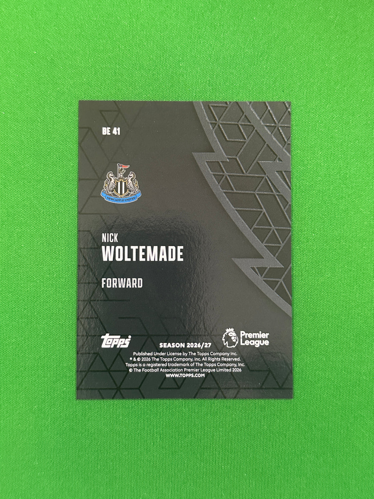 Nick Woltemade Black Edge — back
