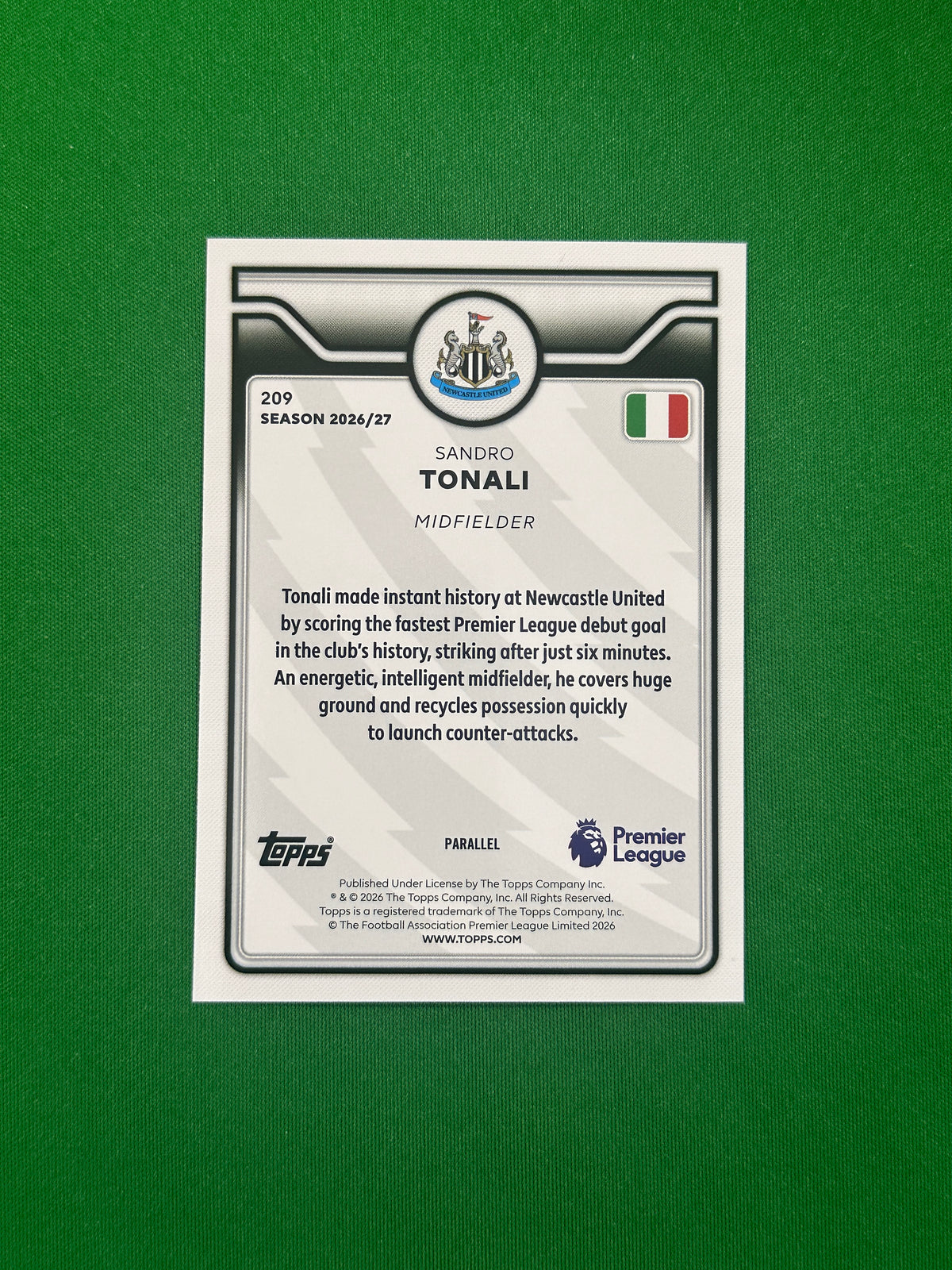 Sandro Tonali Gold 14/50 — back