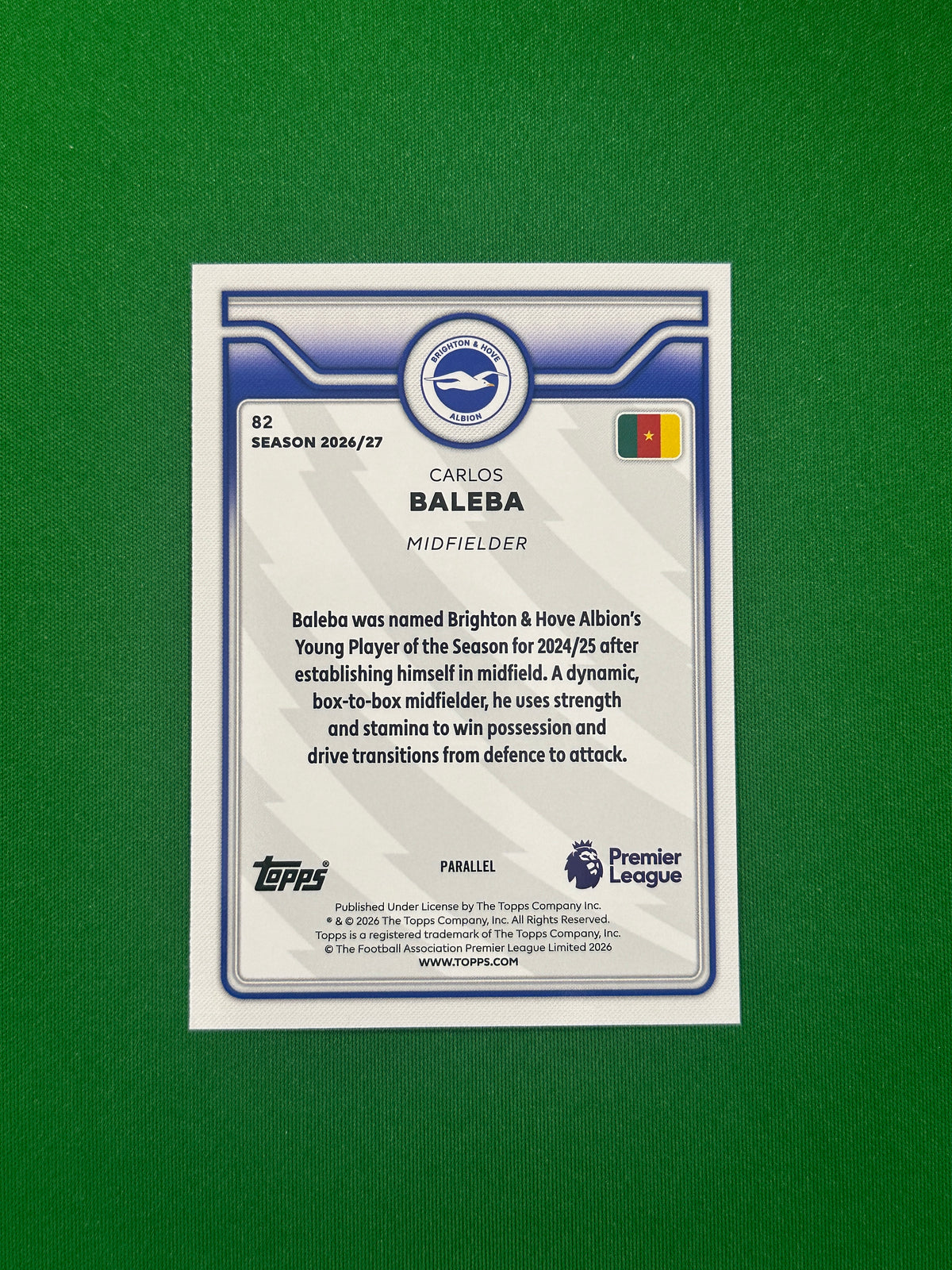 Carlos Baleba Blue 131/150 — back
