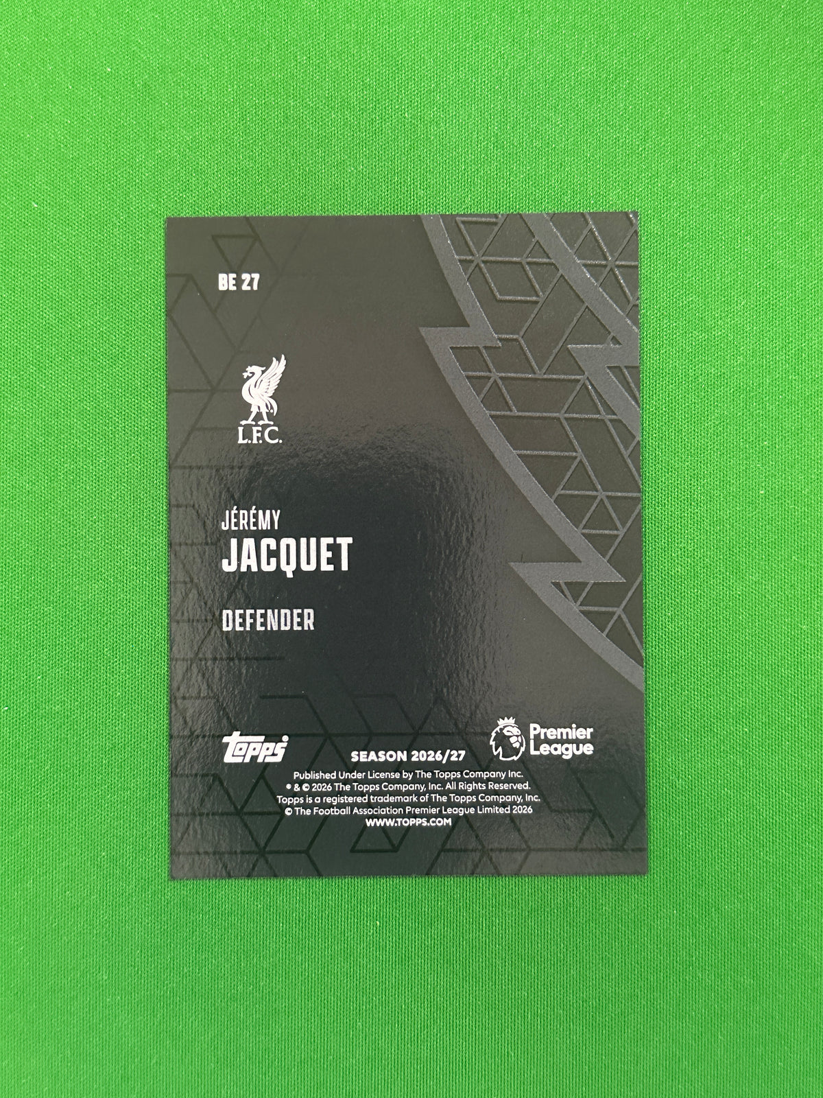 Jérémy Jacquet Black Edge — back