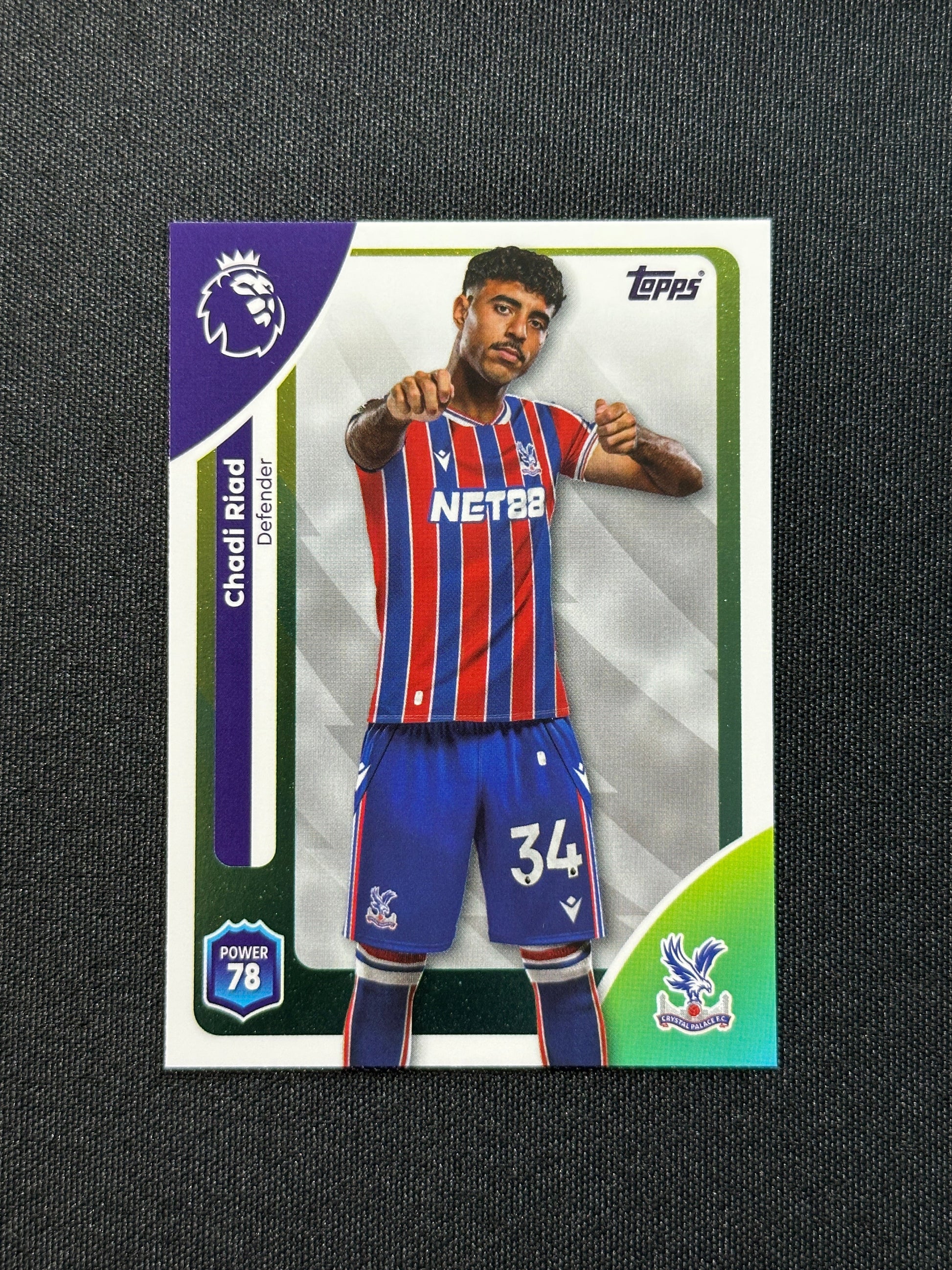 112 Chadi Riad Crystal Palace Base - Topps Premier League 2026