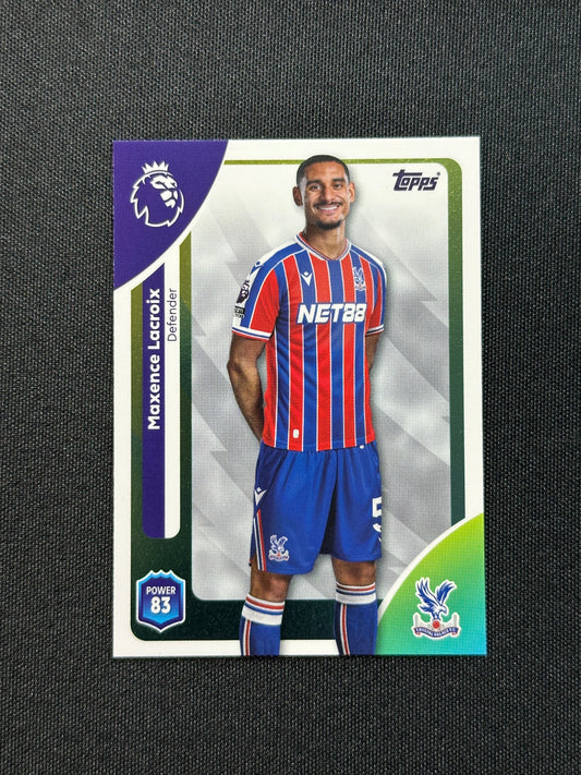 113 Maxence Lacroix Crystal Palace Base - Topps Premier League 2026