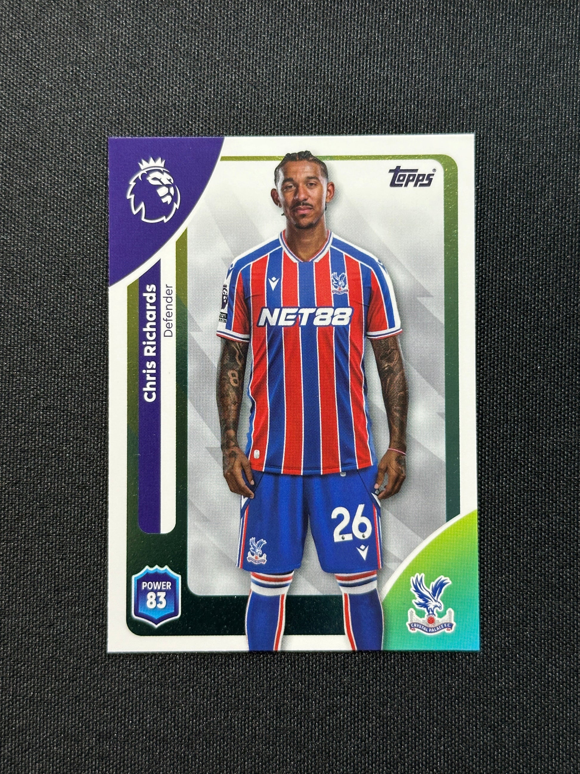 115 Chris Richards Crystal Palace Base - Topps Premier League 2026