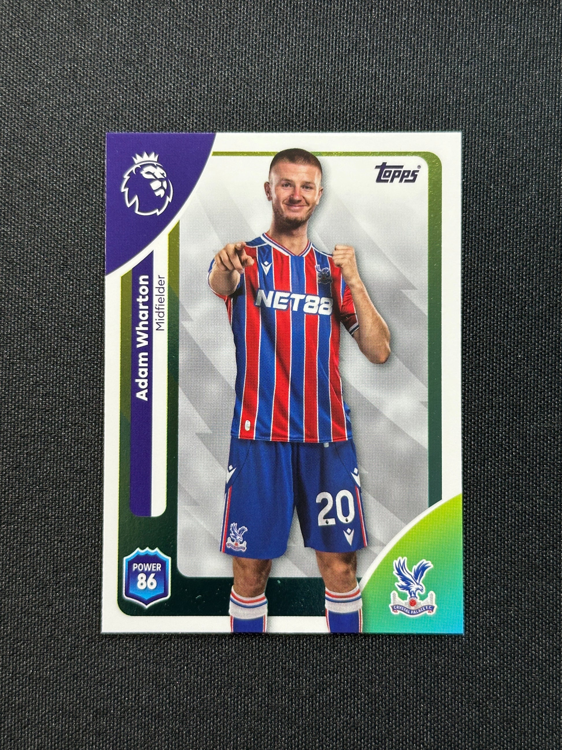 117 Adam Wharton Crystal Palace Base - Topps Premier League 2026