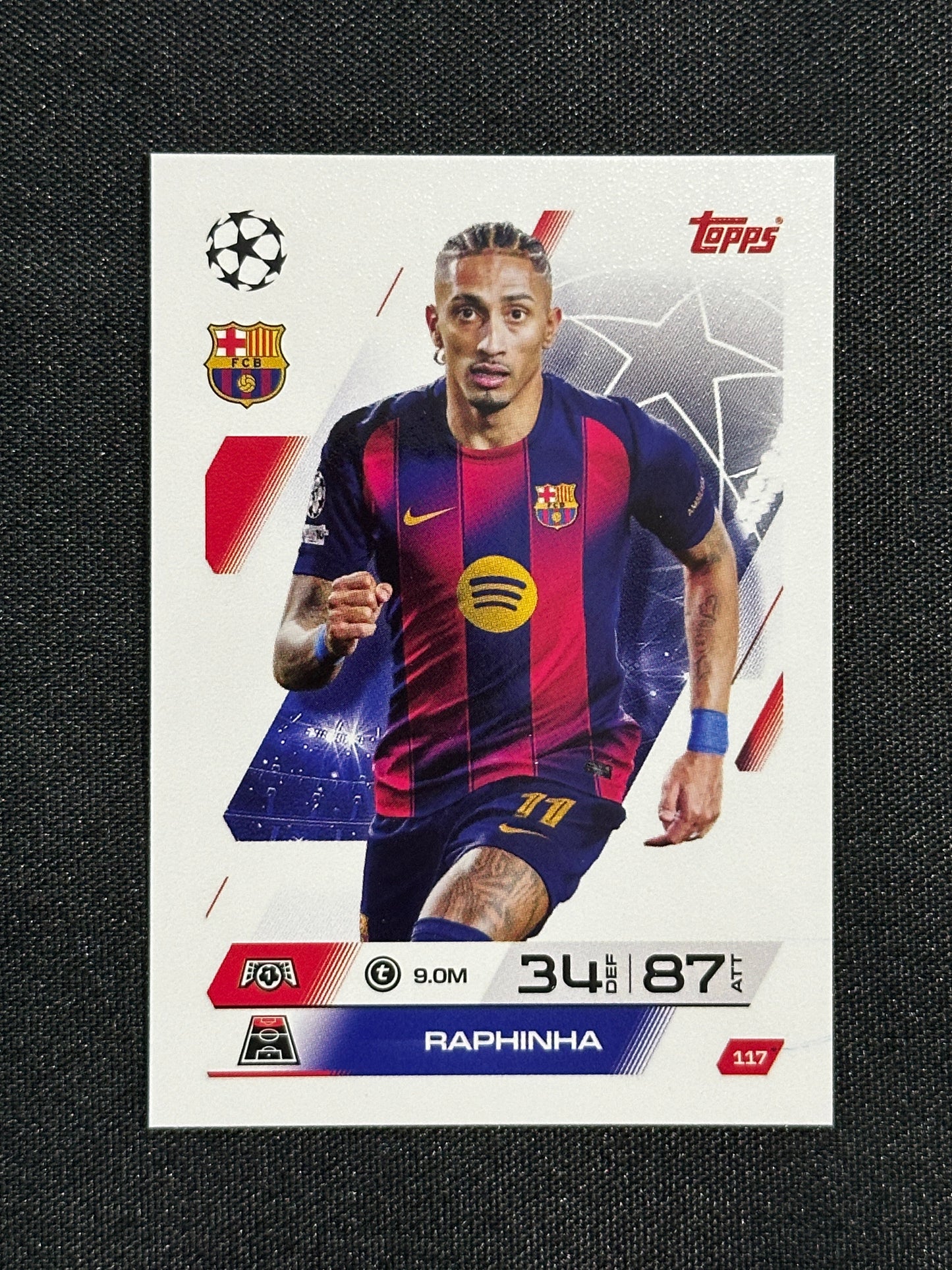 117 Raphinha Barcelona Base - Topps Match Attax 2025/26