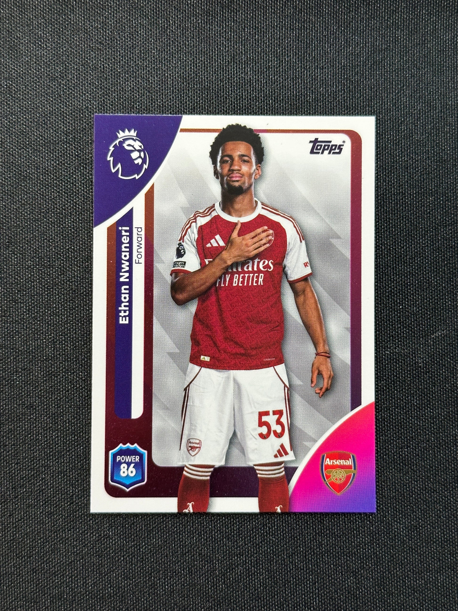 11 Ethan Nwaneri Arsenal Base - Topps Premier League 2026