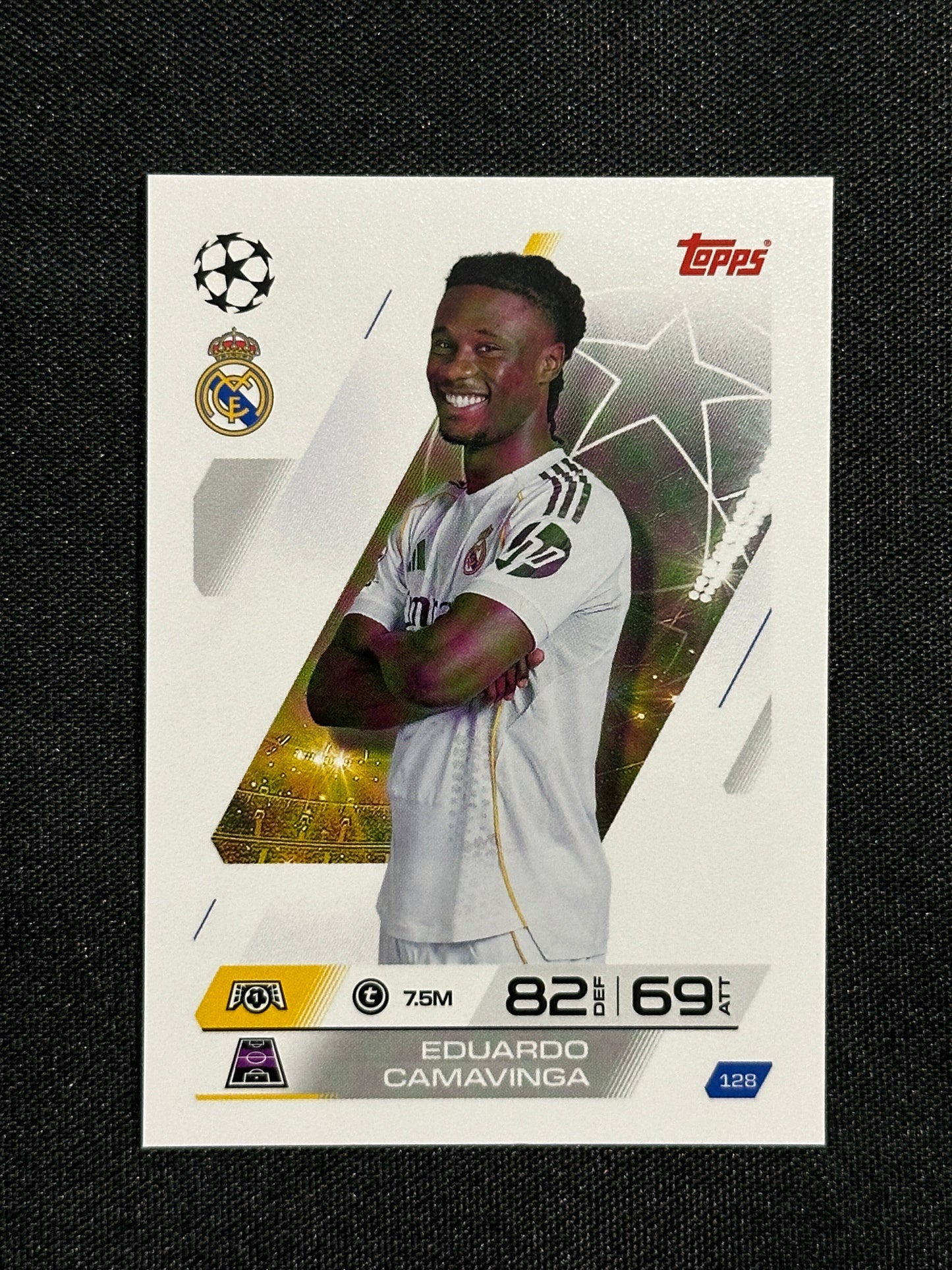 128 Eduardo Camavinga Real Madrid Base - Topps Match Attax 2025/26