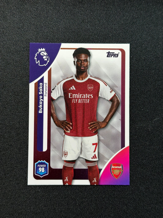 12 Bukayo Saka Arsenal Base - Topps Premier League 2026