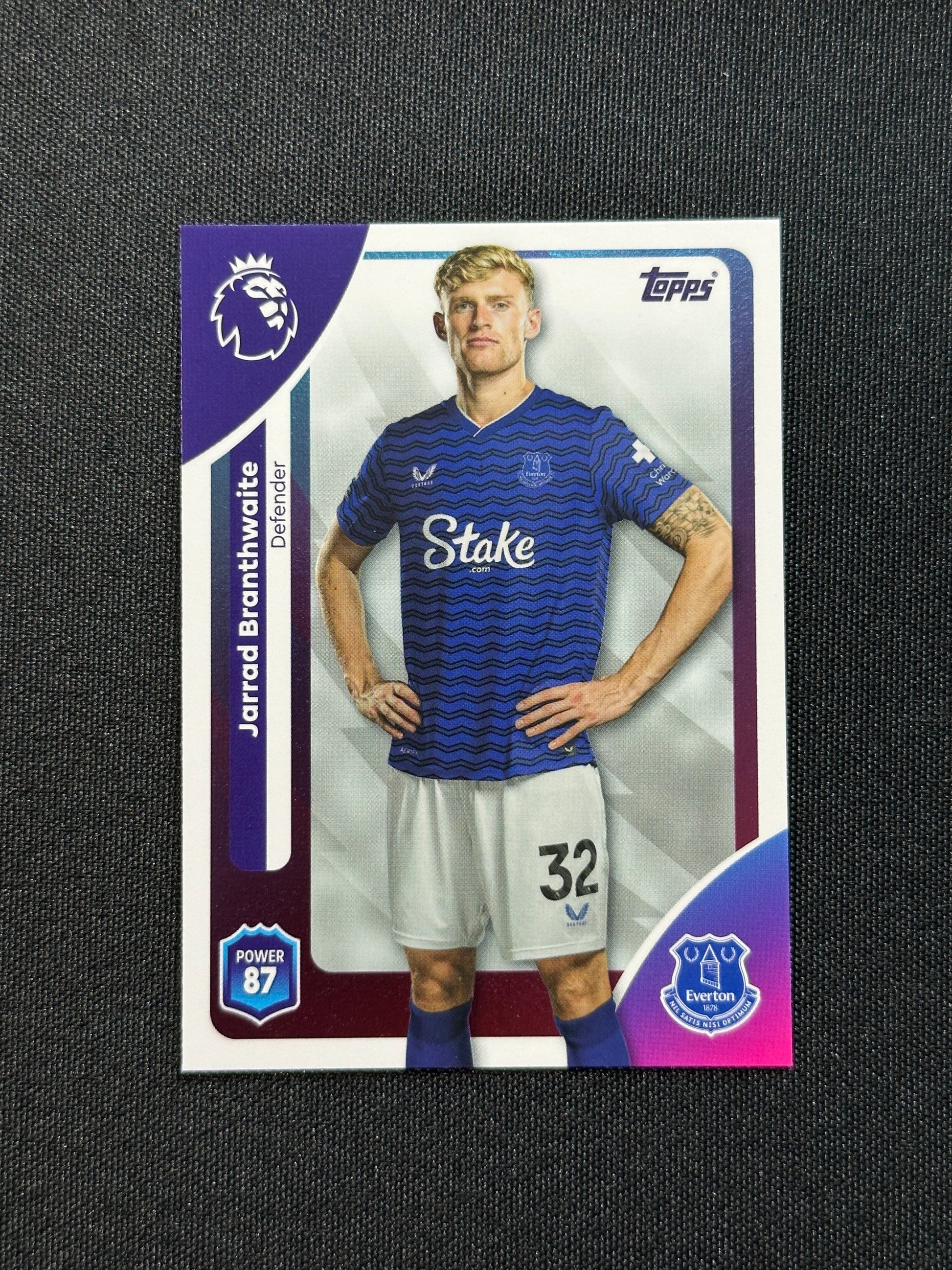 130 Jarrad Branthwaite Everton Base - Topps Premier League 2026