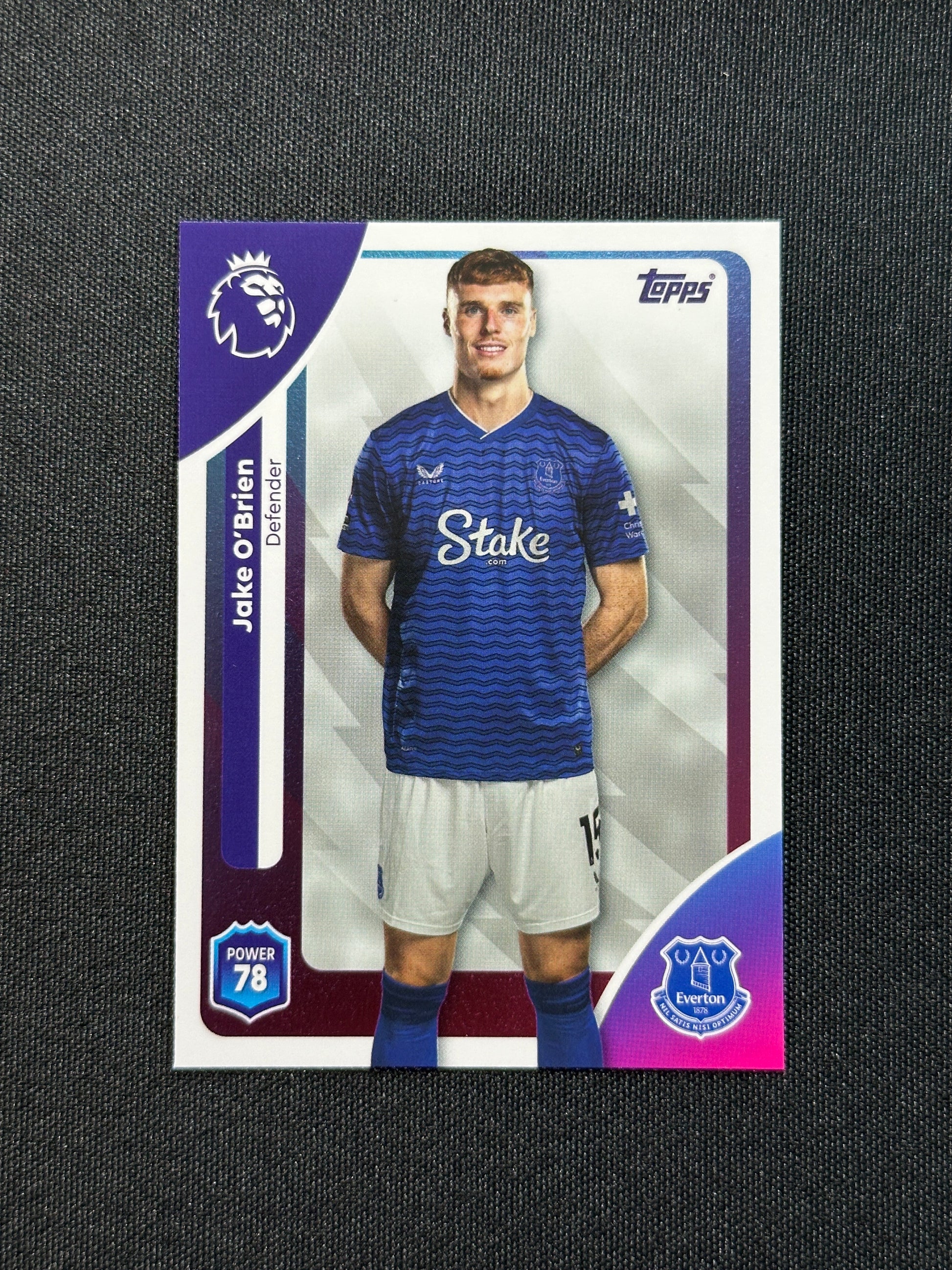 132 Jake O’Brien Everton Base - Topps Premier League 2026