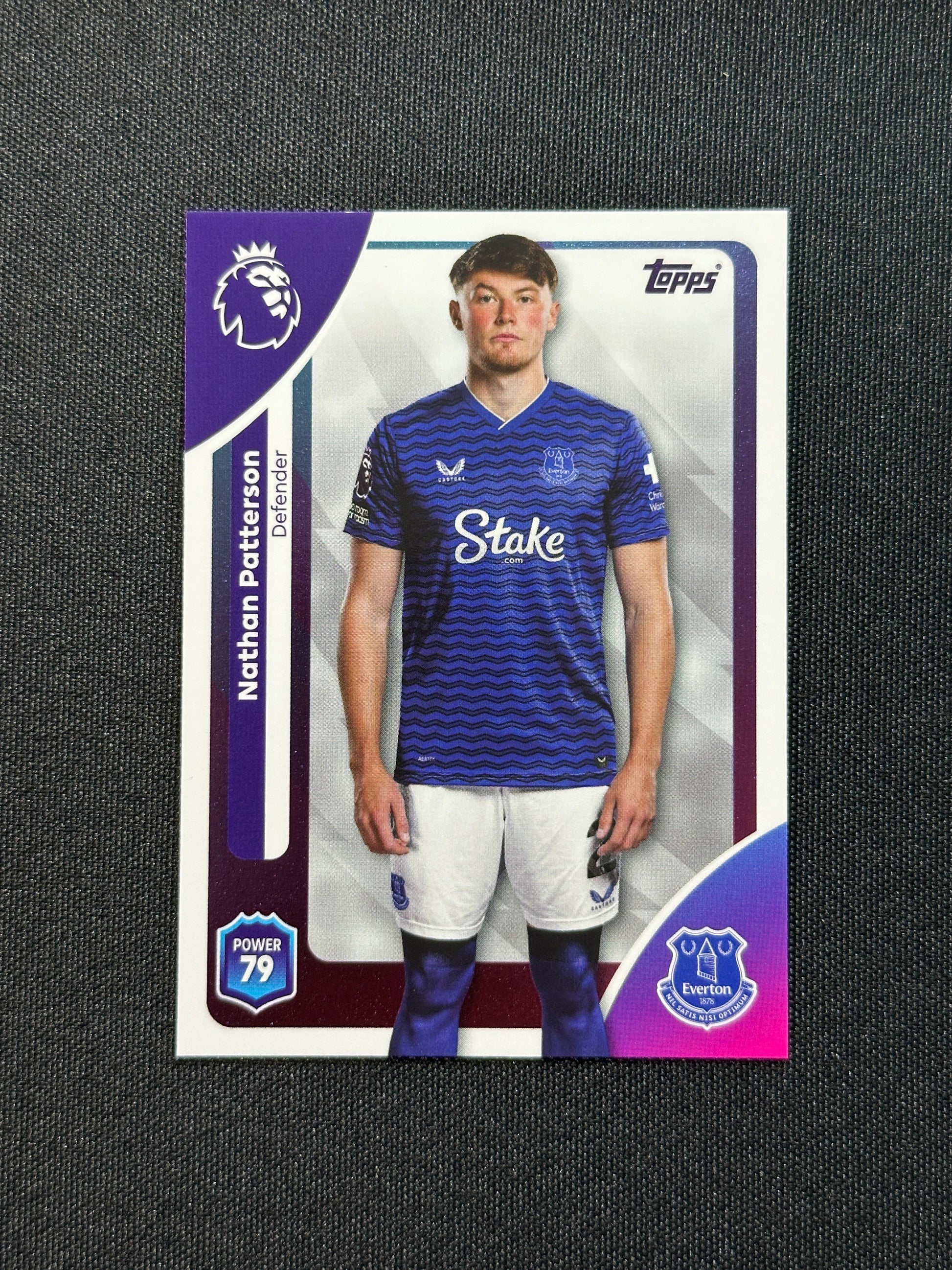 133 Nathan Patterson Everton Base - Topps Premier League 2026