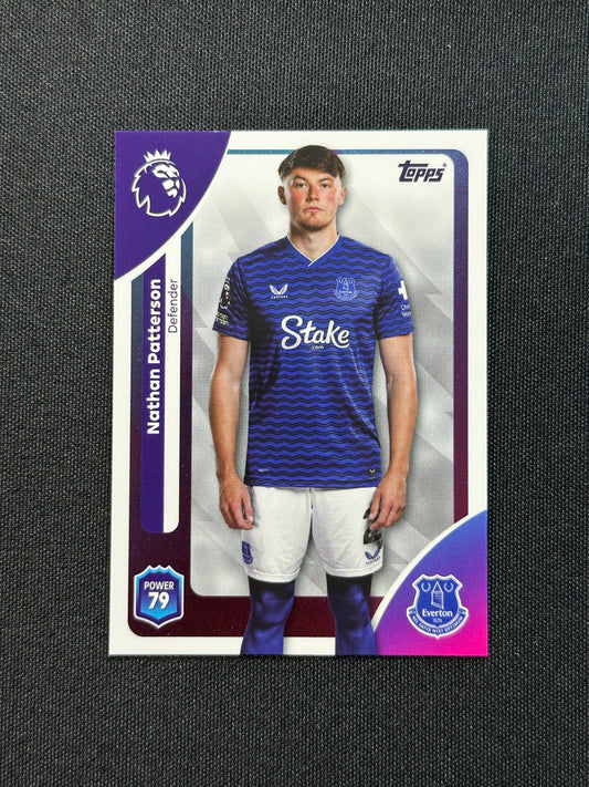 133 Nathan Patterson Everton Base - Topps Premier League 2026