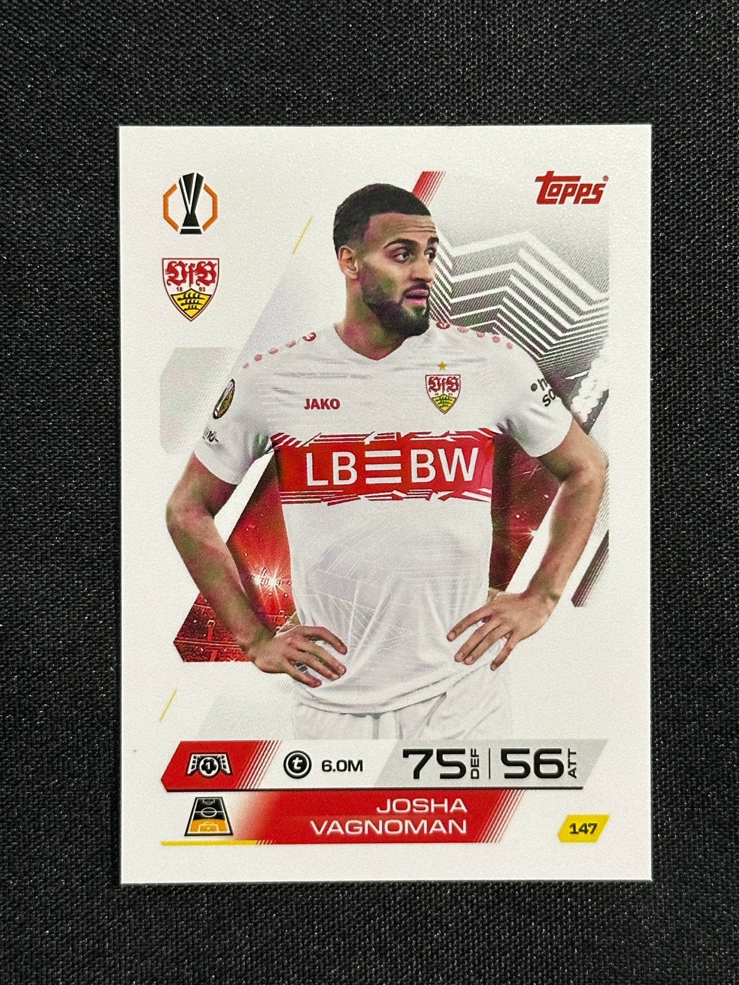 147 Josha Vagnoman VfB Stuttgart Base - Topps Match Attax 2025/26