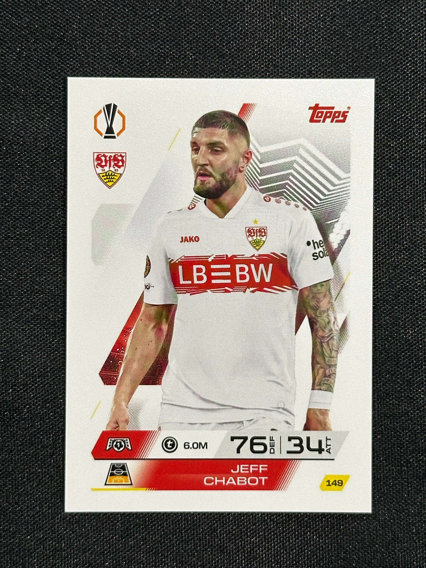 149 Jeff Chabot VfB Stuttgart Base - Topps Match Attax 2025/26