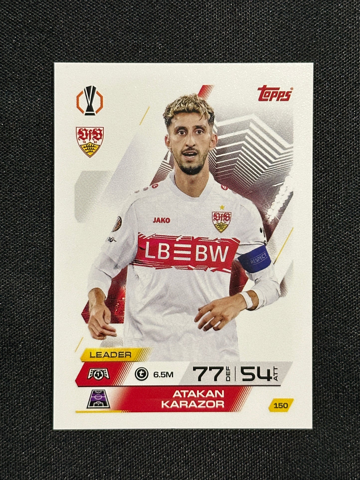 150 Atakan Karazor VfB Stuttgart Base - Topps Match Attax 2025/26