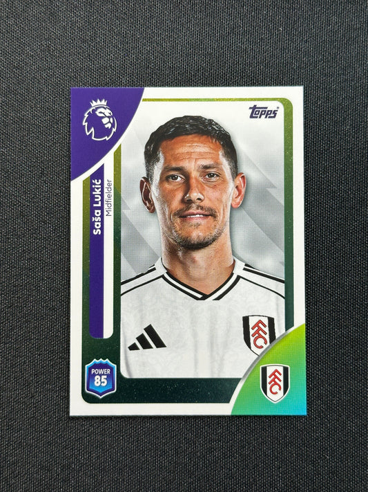 151 Saša Lukić Fulham Base - Topps Premier League 2026