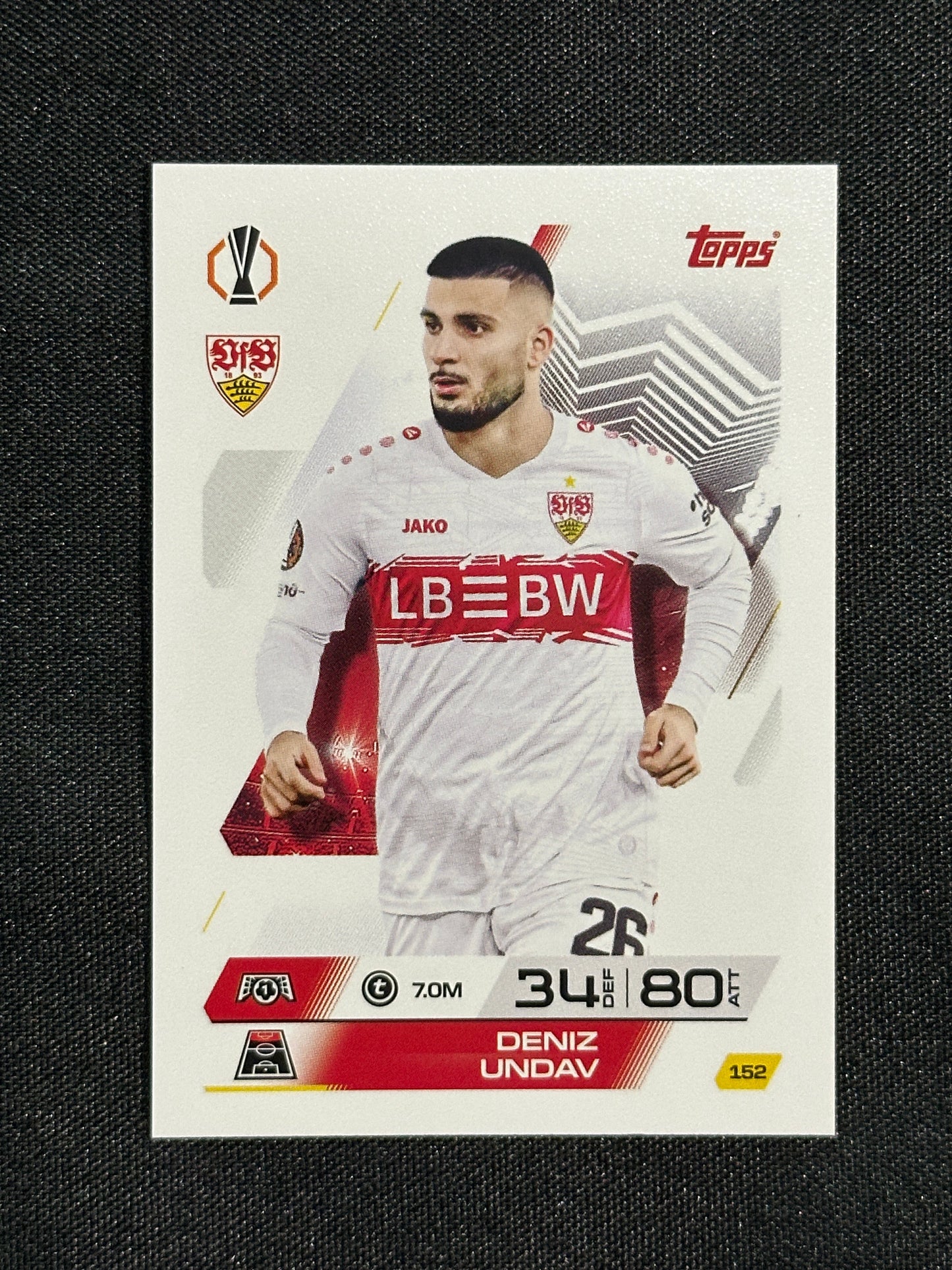 152 Deniz Undav VfB Stuttgart Base - Topps Match Attax 2025/26