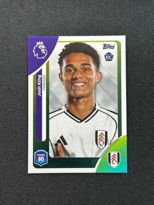 152 Josh King Fulham Base - Topps Premier League 2026