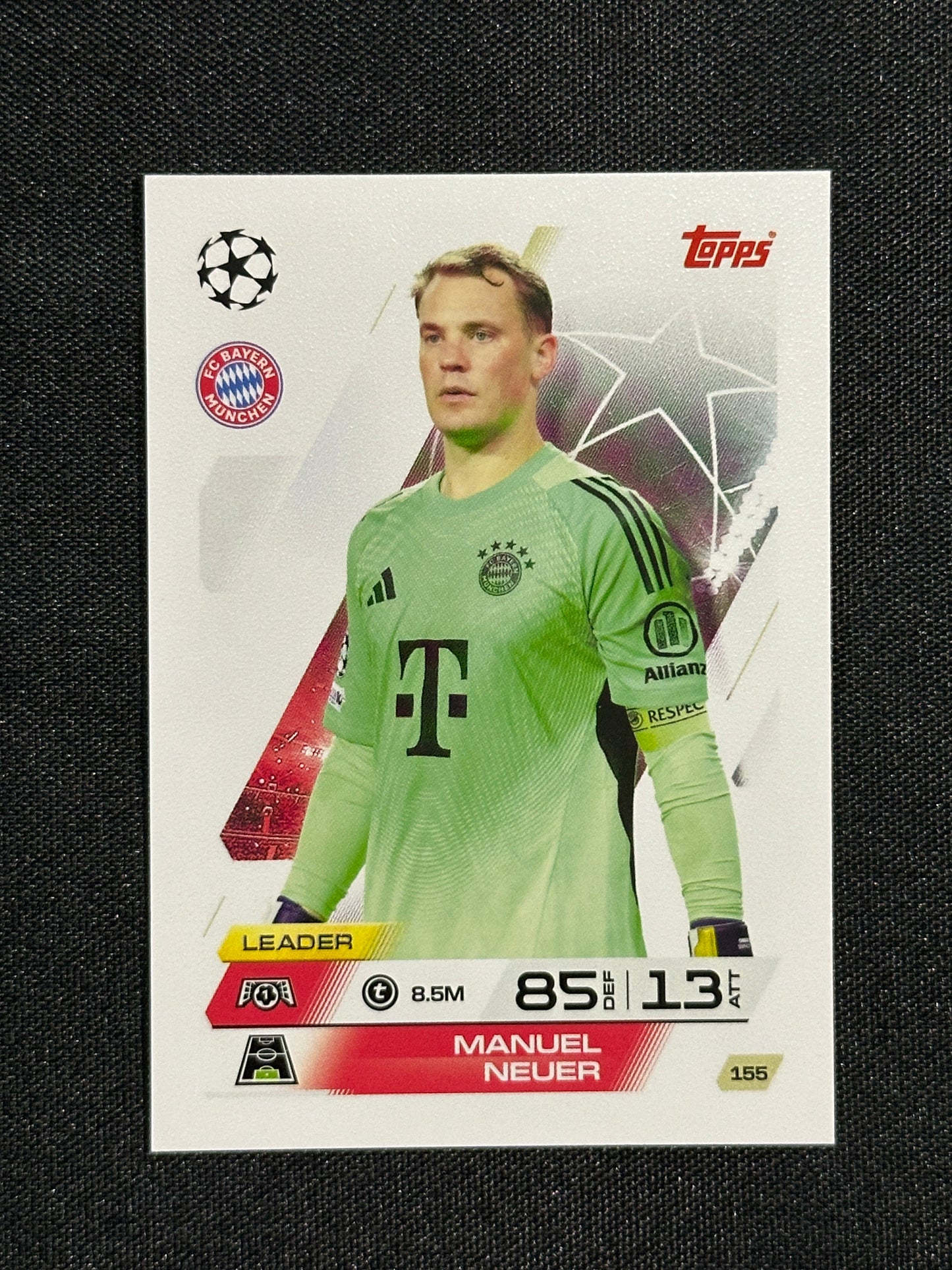 155 Manuel Neuer Bayern München Base - Topps Match Attax 2025/26
