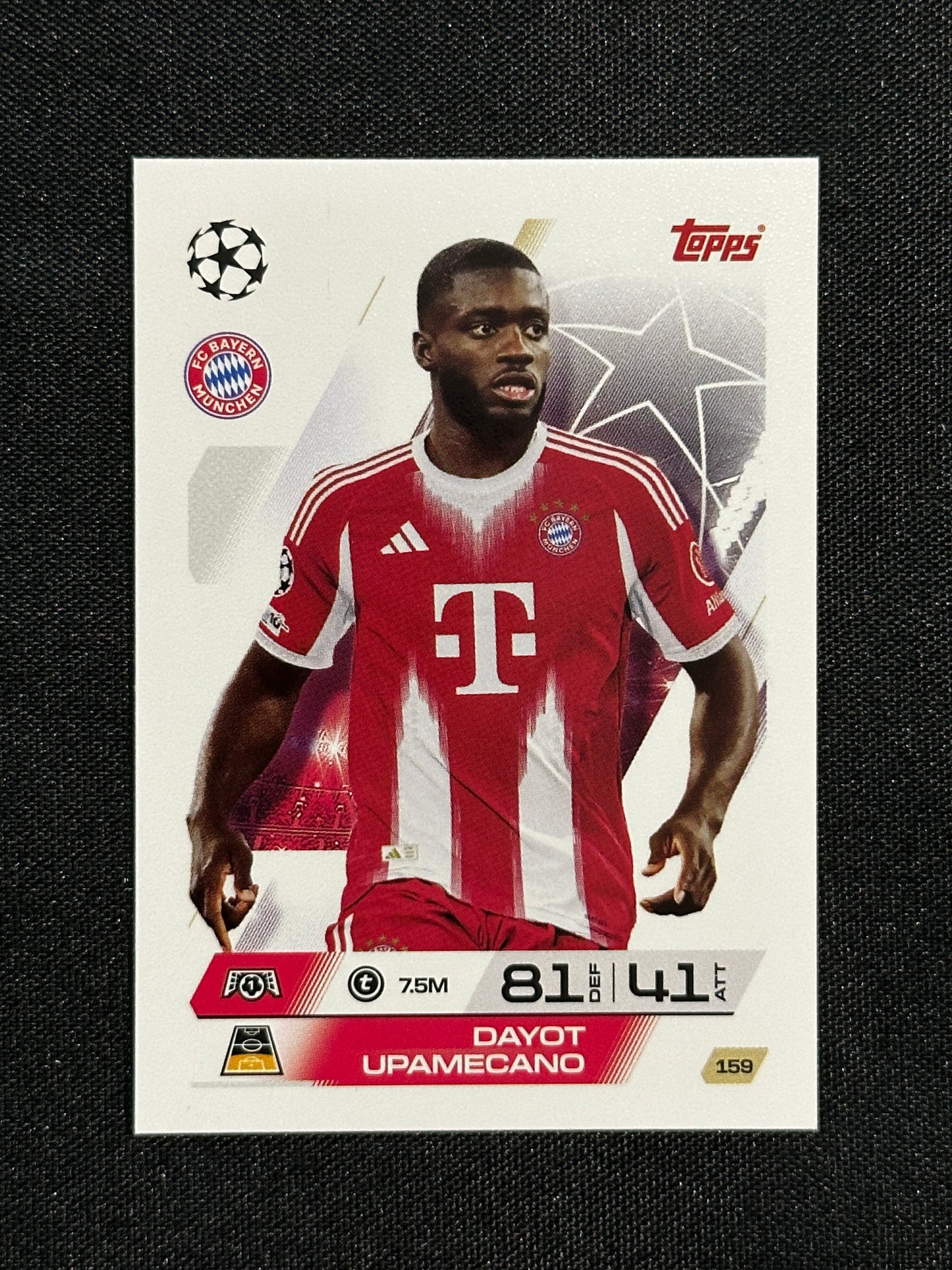 159 Dayot Upamecano Bayern München Base - Topps Match Attax 2025/26