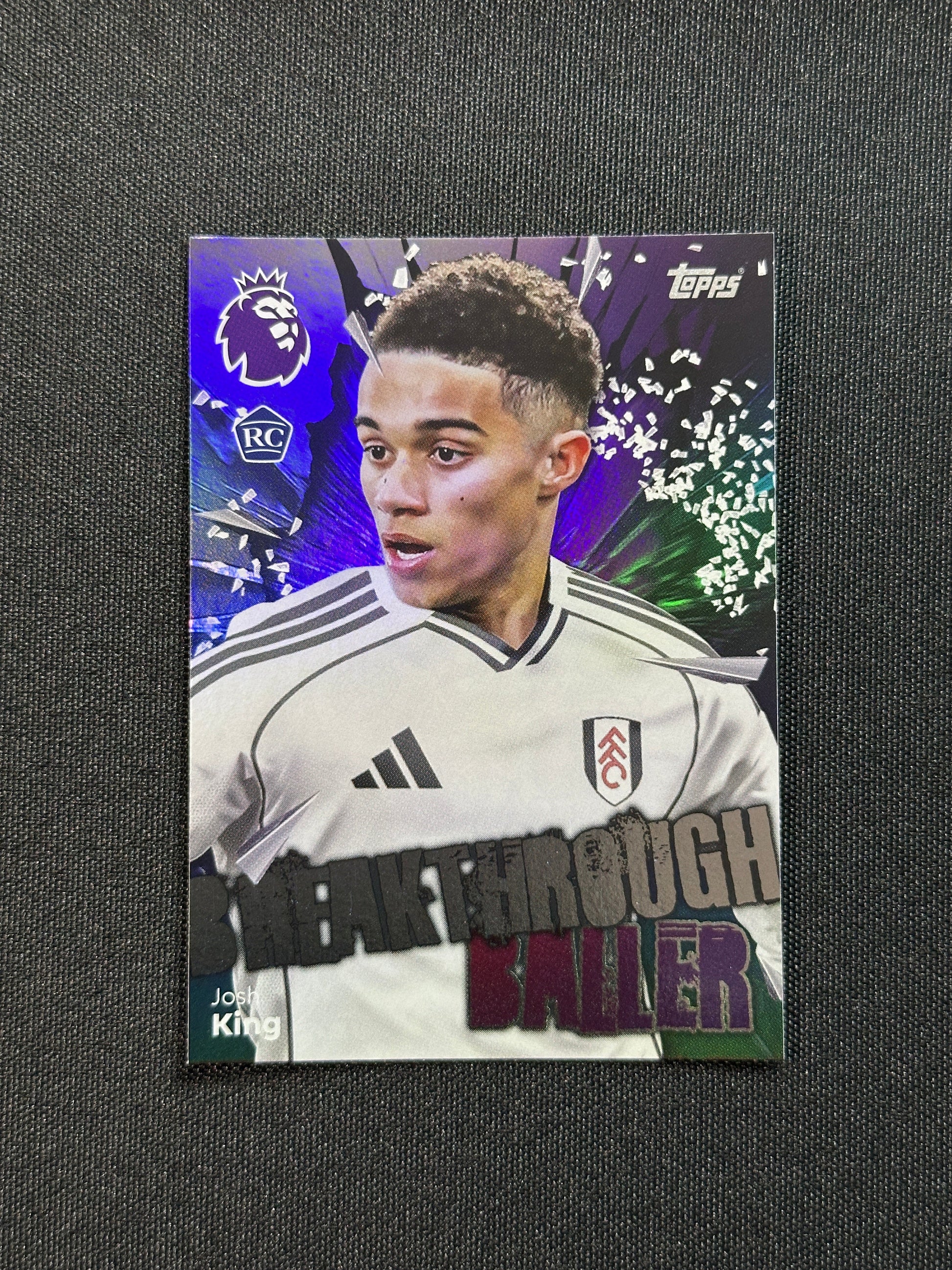 162 Josh King Fulham Breakthrough Baller - Topps Premier League 2026