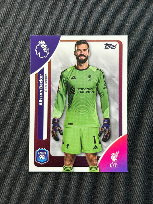 164 Alisson Becker Liverpool Base - Topps Premier League 2026