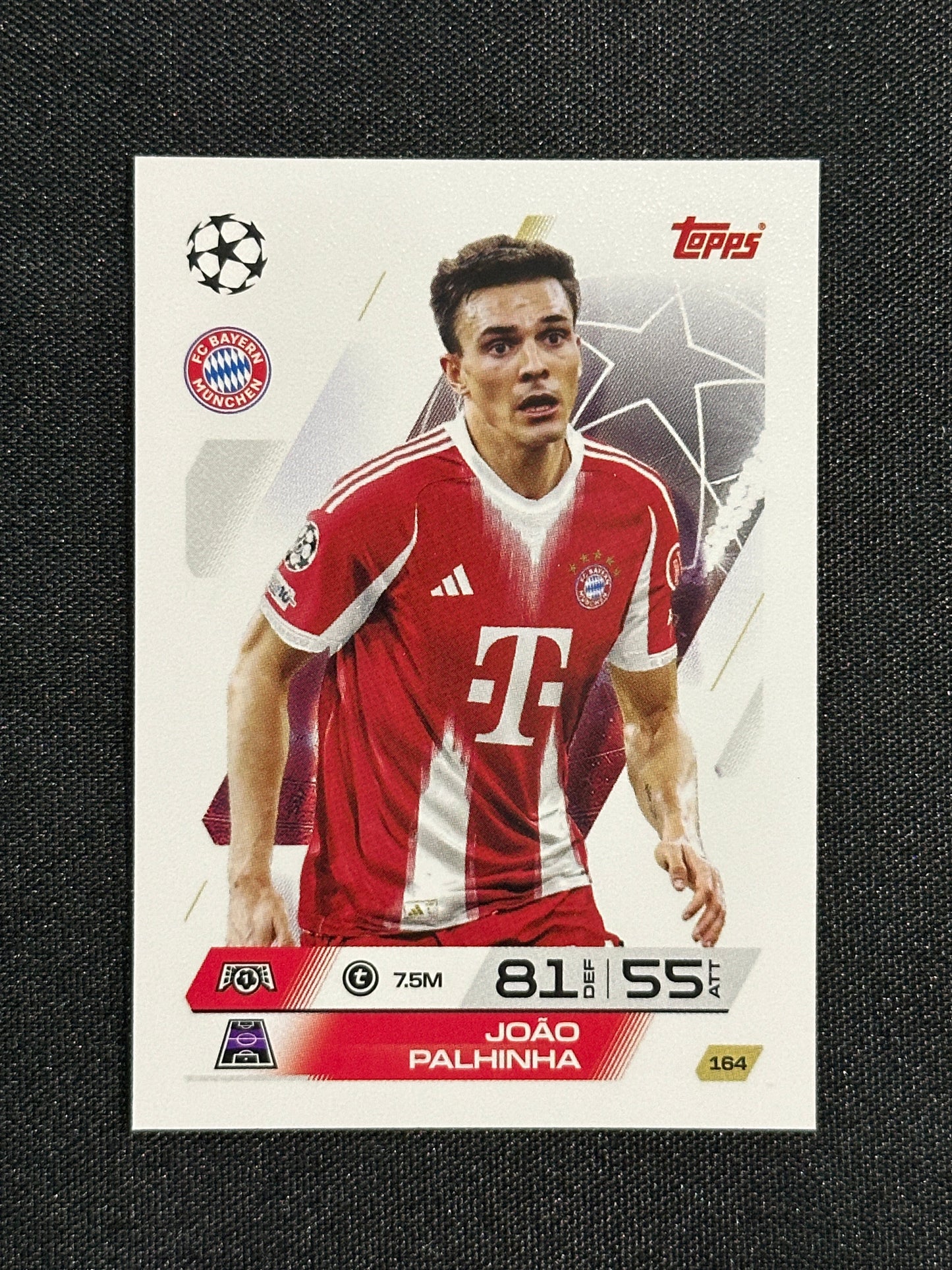 164 João Palhinha Bayern München Base - Topps Match Attax 2025/26