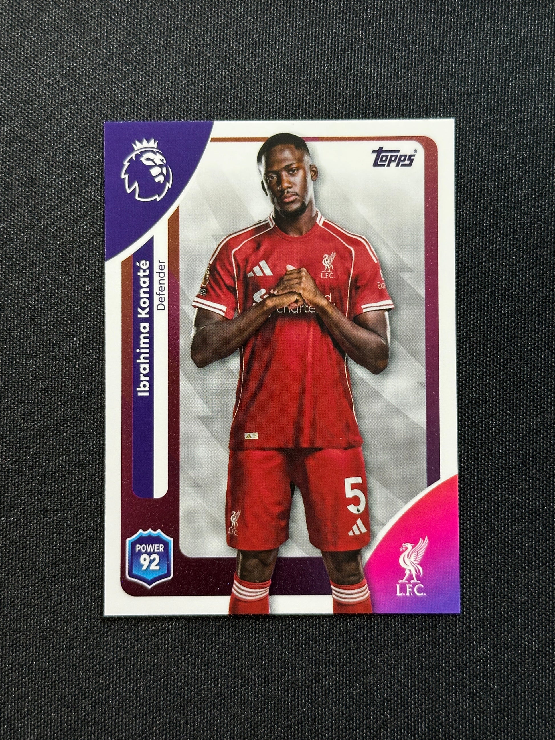 166 Ibrahima Konaté Liverpool Base - Topps Premier League 2026