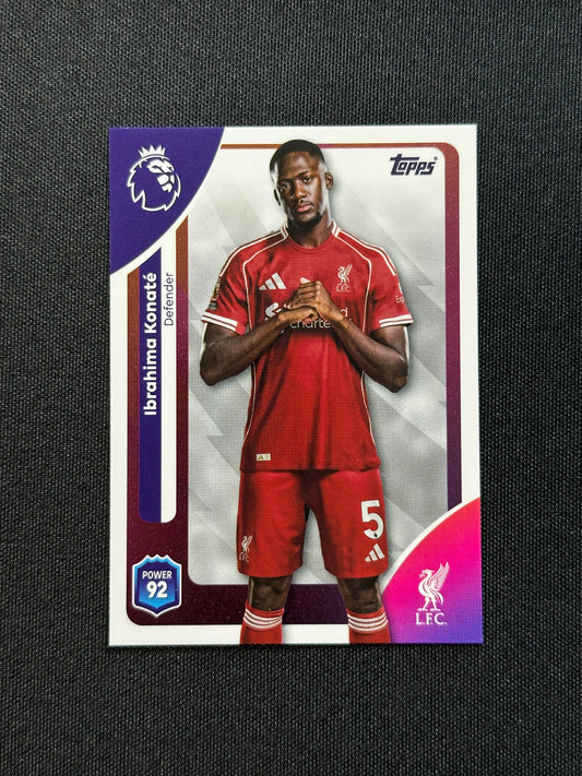 166 Ibrahima Konaté Liverpool Base - Topps Premier League 2026