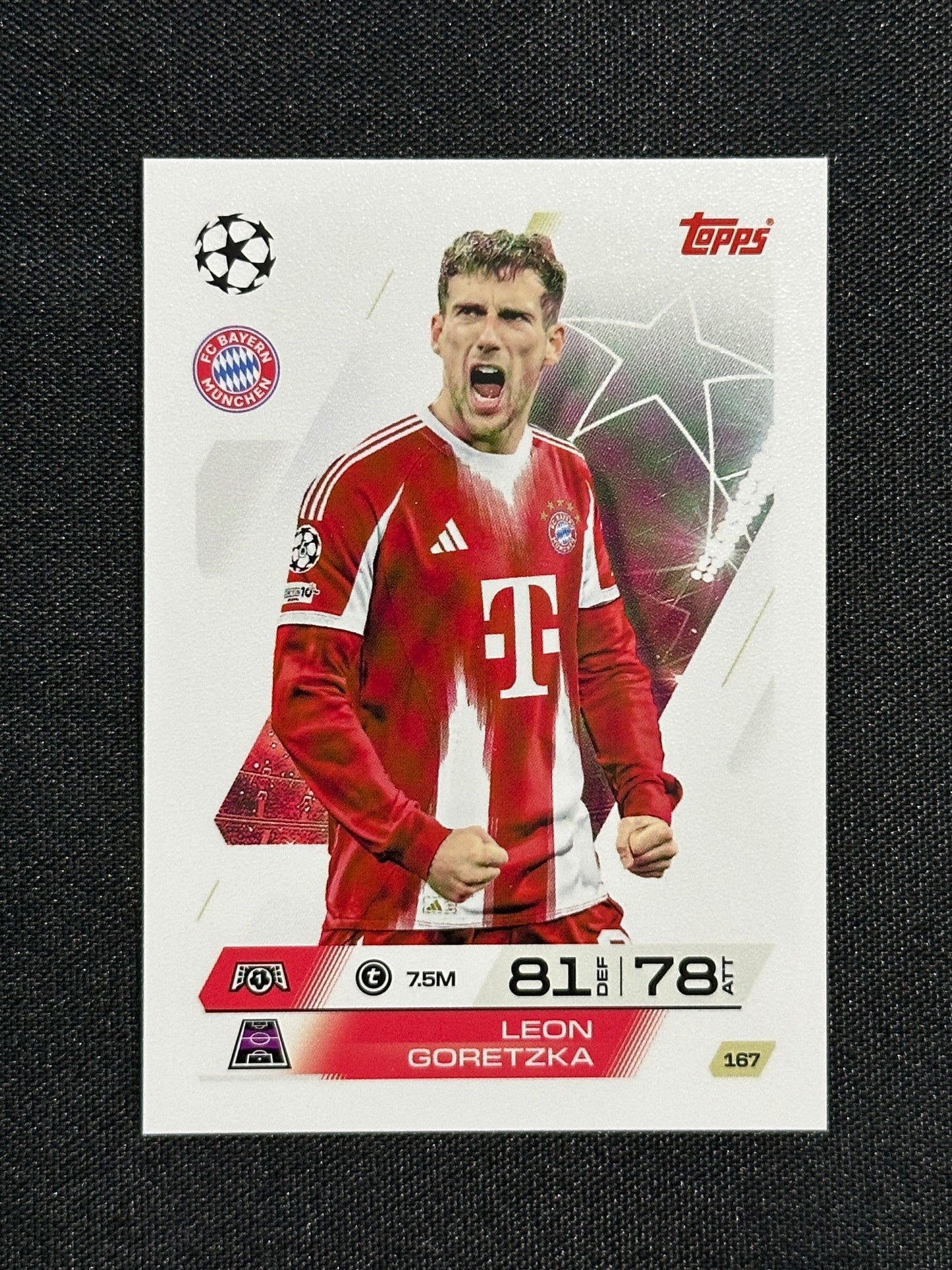167 Leon Goretzka Bayern München Base - Topps Match Attax 2025/26