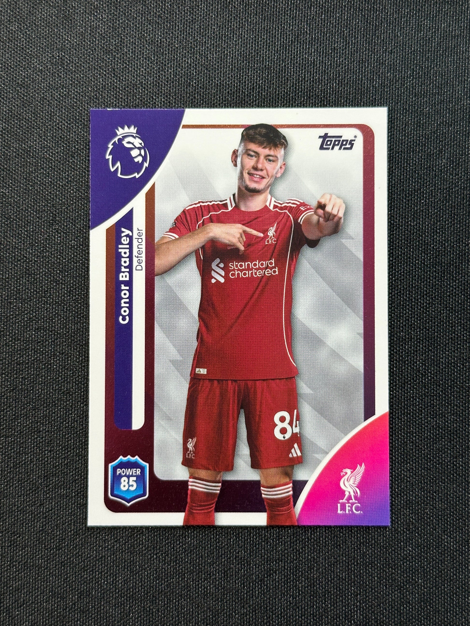 168 Conor Bradley Liverpool Base - Topps Premier League 2026