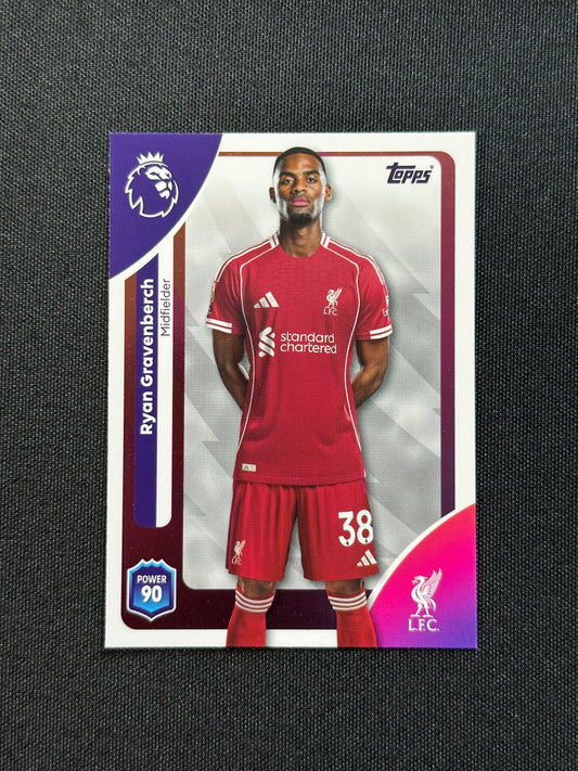 169 Ryan Gravenberch Liverpool Base - Topps Premier League 2026