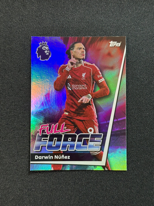 179 Darwin Núñez Liverpool Full Force - Topps Premier League 2026
