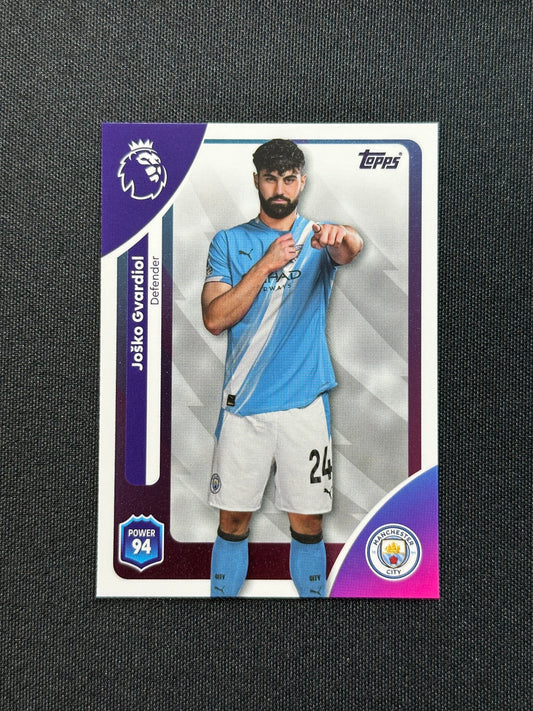 184 Joško Gvardiol Manchester City Base - Topps Premier League 2026