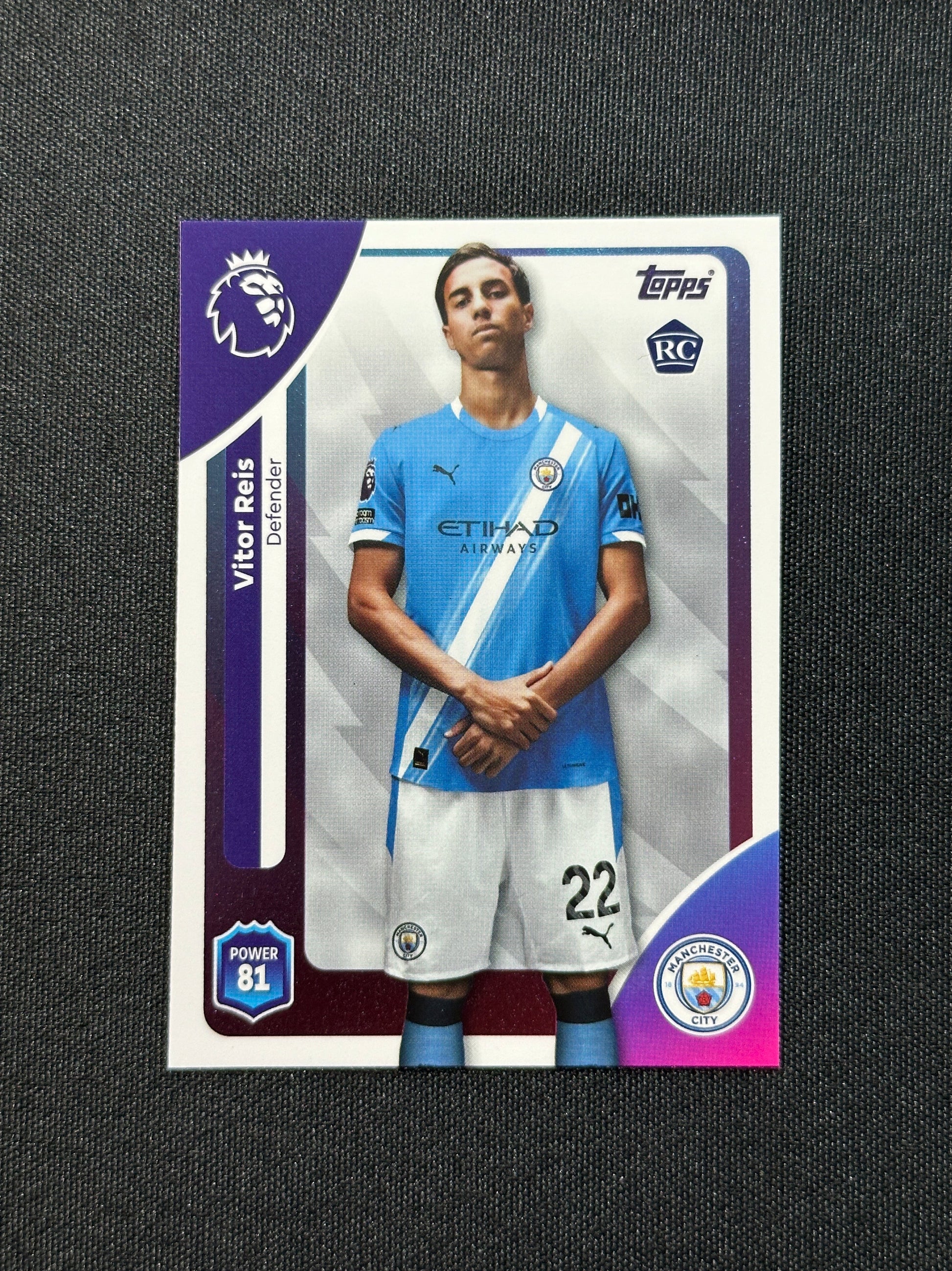 185 Vitor Reis Manchester City Base - Topps Premier League 2026