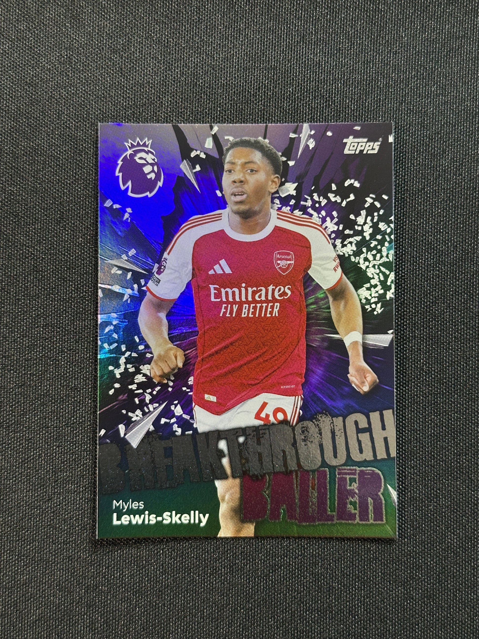 18 Myles Lewi Arsenal Breakthrough Baller - Topps Premier League 2026