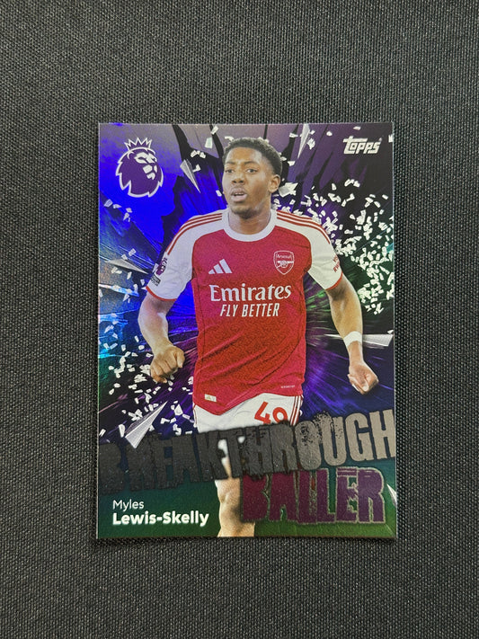 18 Myles Lewi Arsenal Breakthrough Baller - Topps Premier League 2026