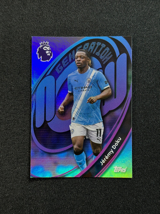 196 Jérémy Doku Manchester City Generation Now - Topps Premier League 2026