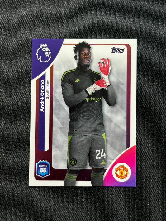 200 André Onana Manchester United Base - Topps Premier League 2026