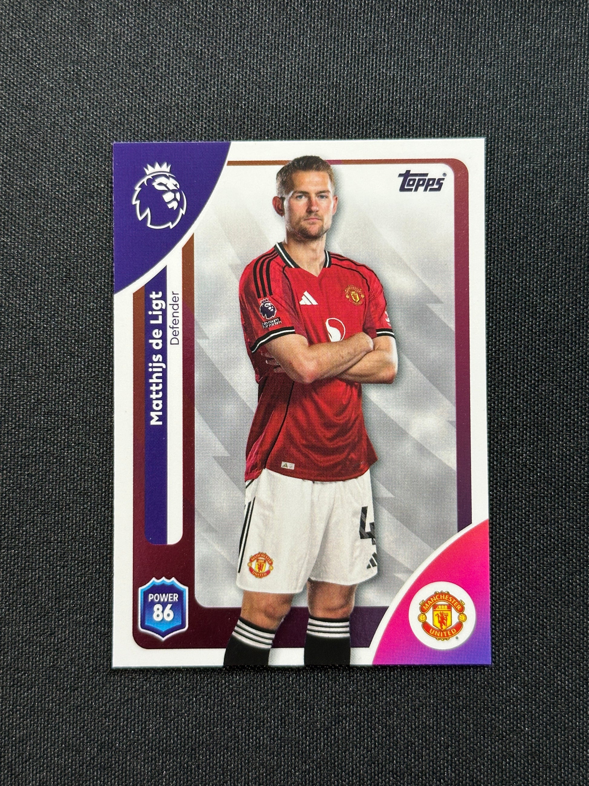 201 Matthijs de Ligt Manchester United Base - Topps Premier League 2026