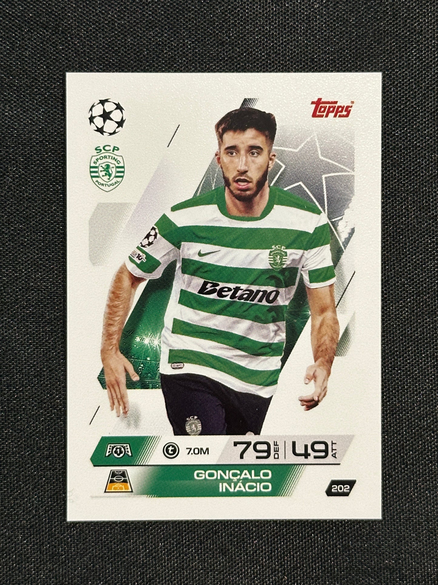 202 Gonçalo Inácio Sporting Lisbon Base - Topps Match Attax 2025/26