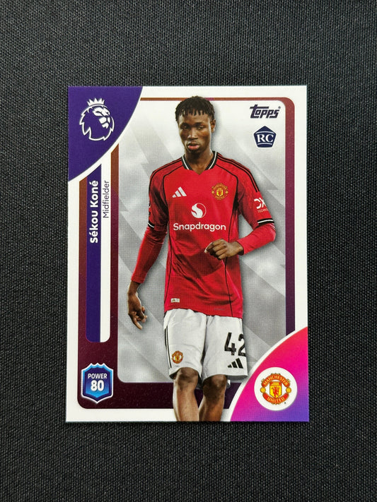 205 Sékou Koné Manchester United Base - Topps Premier League 2026