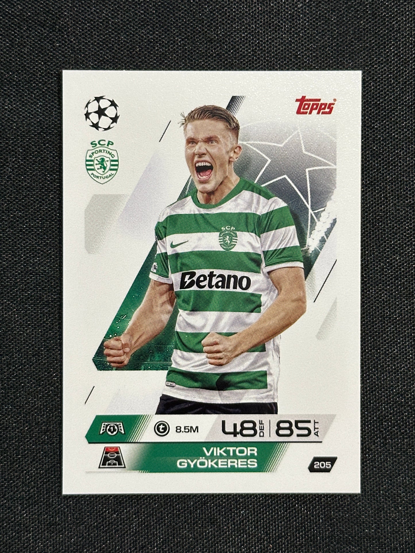 205 Viktor Gyökeres Sporting Lisbon Base - Topps Match Attax 2025/26