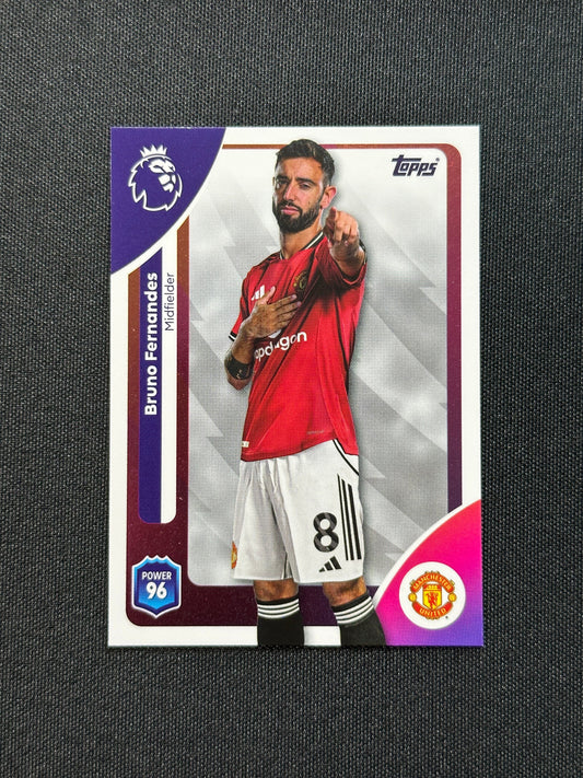 208 Bruno Fernandes Manchester United Base - Topps Premier League 2026