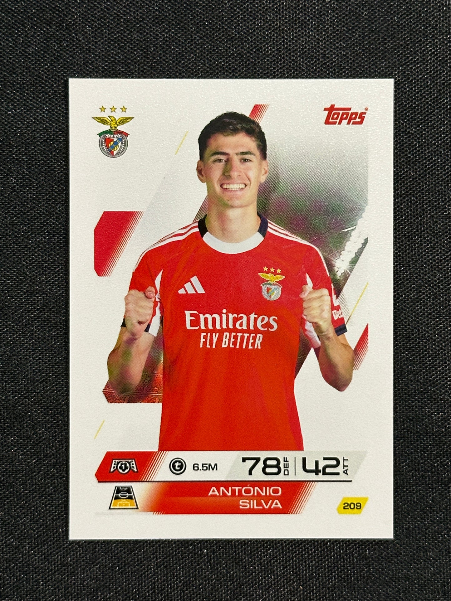 209 Antonio Silva SL Benfica Base - Topps Match Attax 2025/26