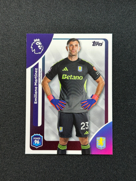 20 Emiliano Martínez Aston Villa Base - Topps Premier League 2026