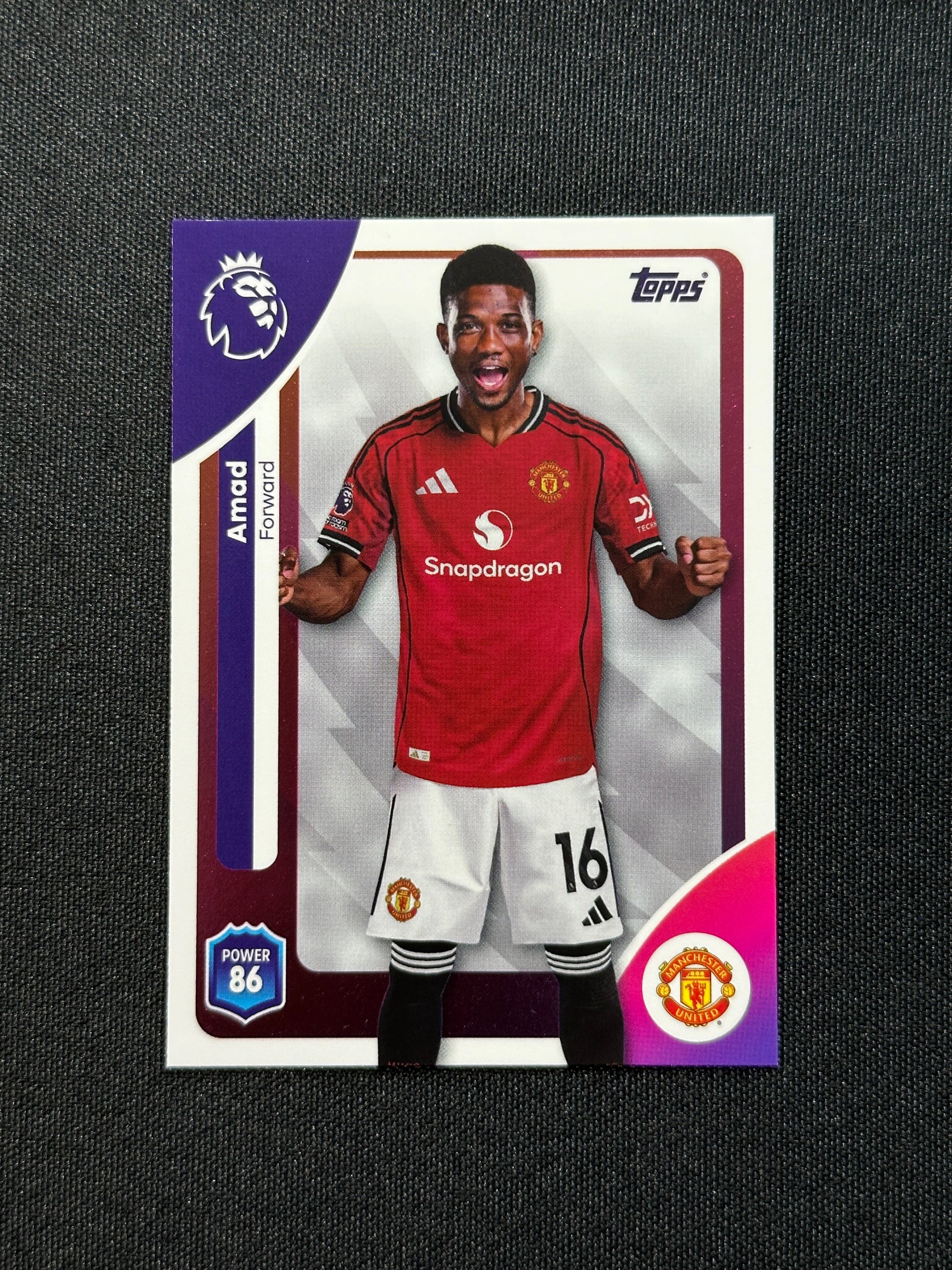 211 Amad Manchester United Base - Topps Premier League 2026