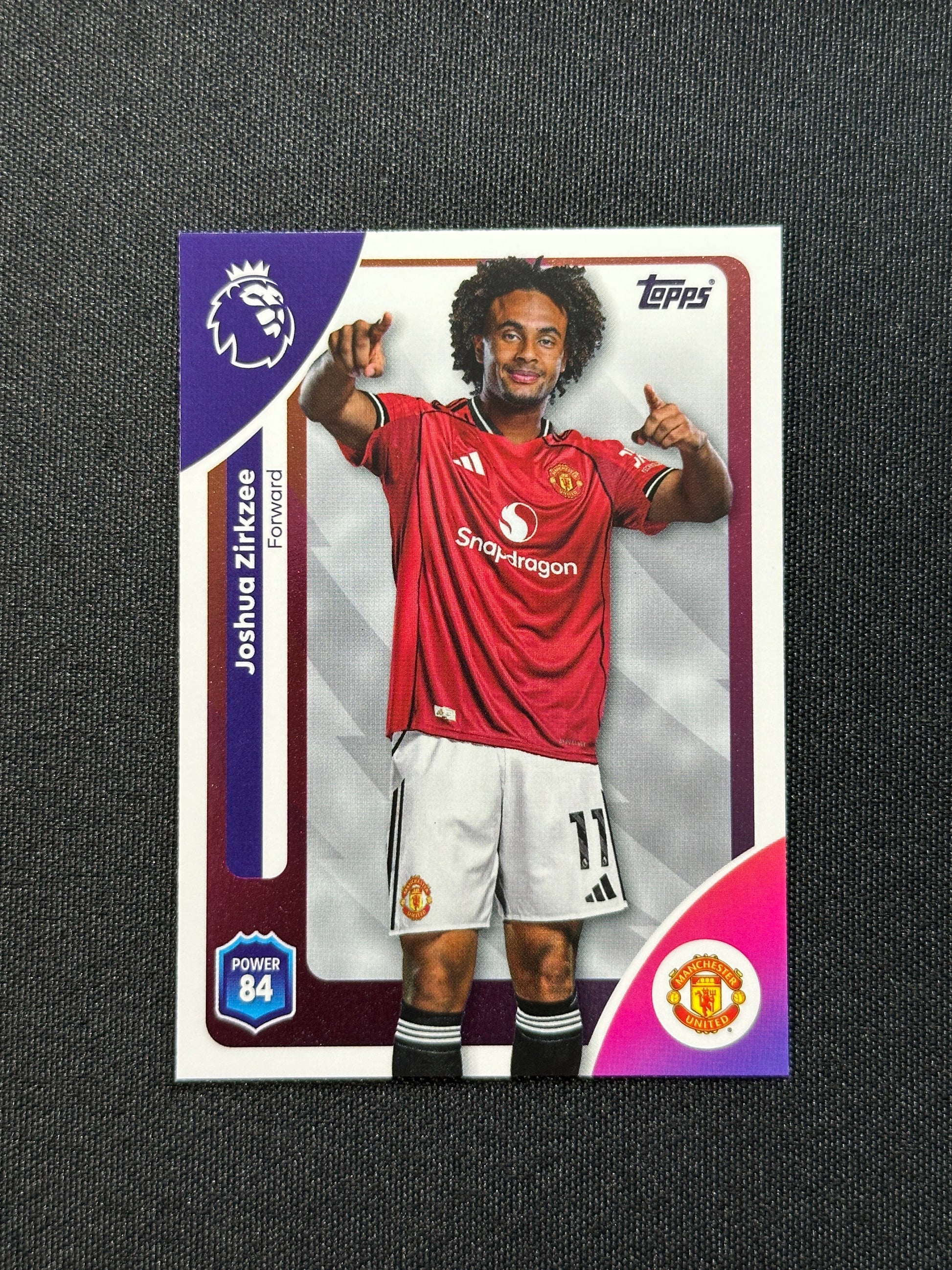 212 Joshua Zirkzee Manchester United Base - Topps Premier League 2026