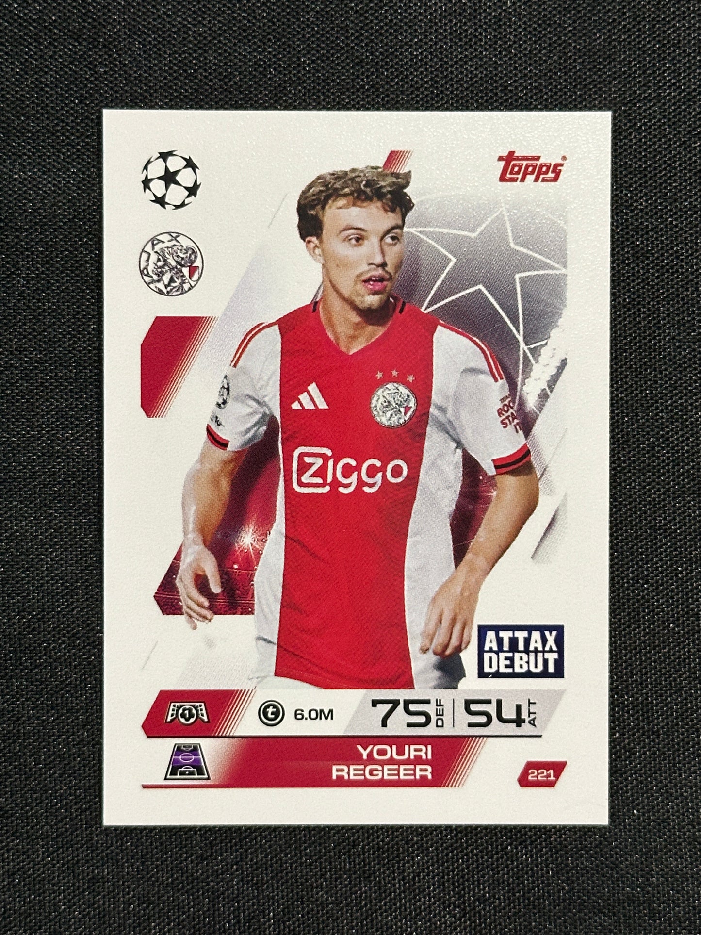 221 Youri Regeer AFC Ajax Base - Topps Match Attax 2025/26