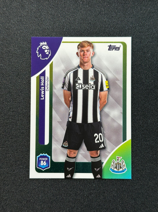 223 Lewis Hall Newcastle Base - Topps Premier League 2026